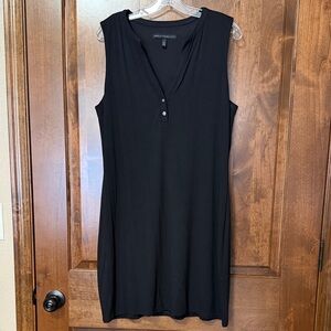 WHBM Black Sleeveless Knit Dress - L